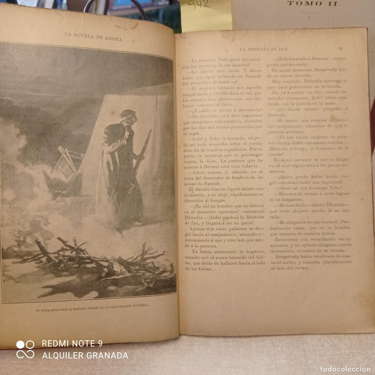 Libros de segunda mano: LA MONTA&Ntilde;A DE LA LUZ DOS TOMOS - E. Salgari - Foto 5