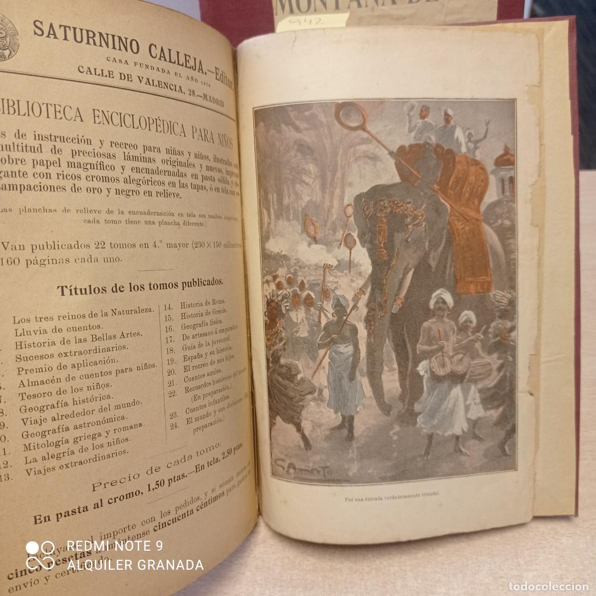 Libros de segunda mano: LA MONTA&Ntilde;A DE LA LUZ DOS TOMOS - E. Salgari - Foto 8