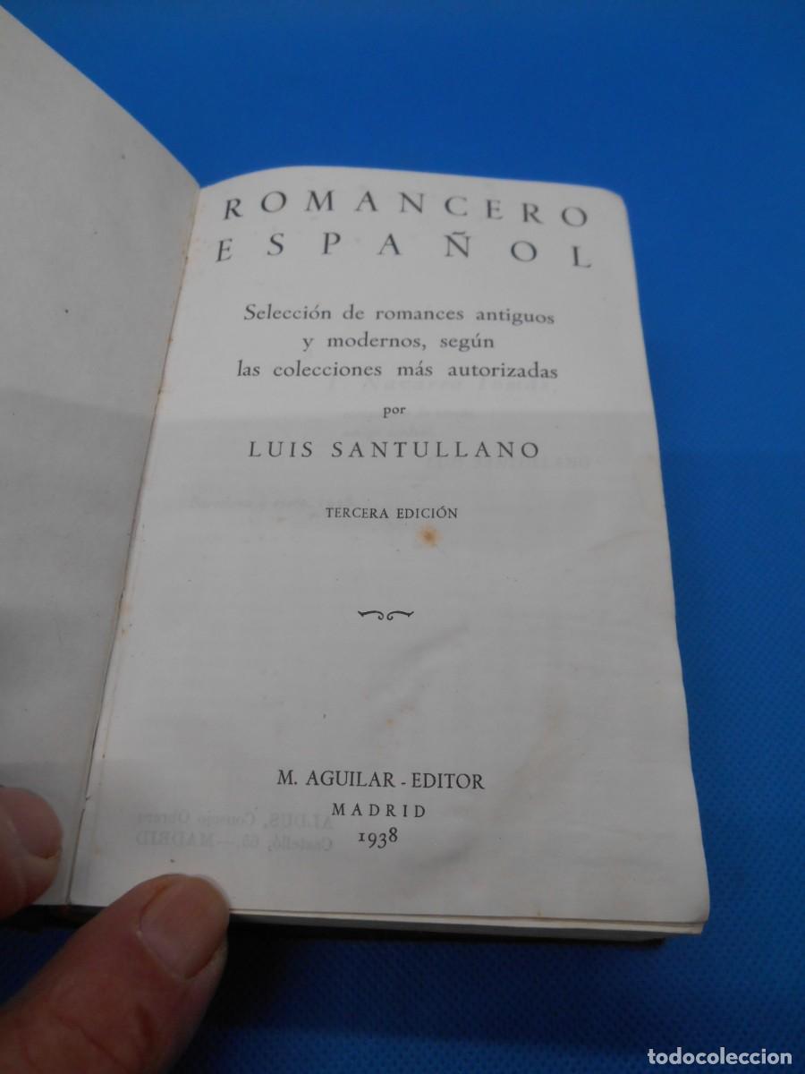 Libros de segunda mano: ROMANCERO ESPA&Ntilde;OL - AGUILAR - A&Ntilde;O 1938 - - Foto 5