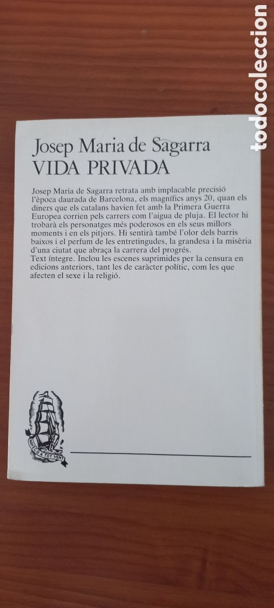 Libros de segunda mano: Vida privada J M de Sagarra ed. Proa 1988 en catal&agrave; - Foto 2