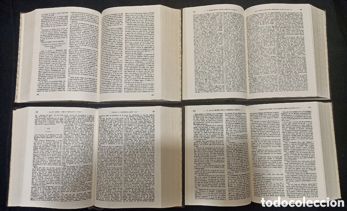 Libros de segunda mano: Blasco Ib&aacute;&ntilde;ez. Obras Completas. Aguilar. 4 Tomos. - Foto 3