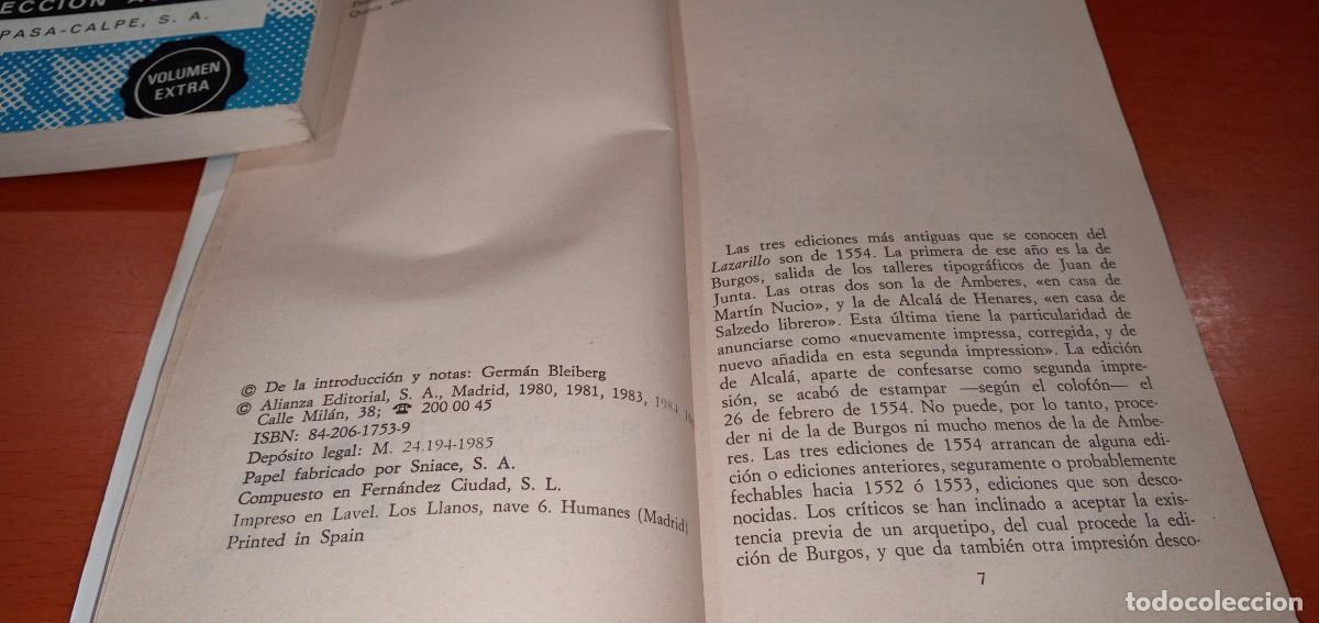 Libros de segunda mano: Lazarillo de Tormes Alianza Editorial - Foto 3