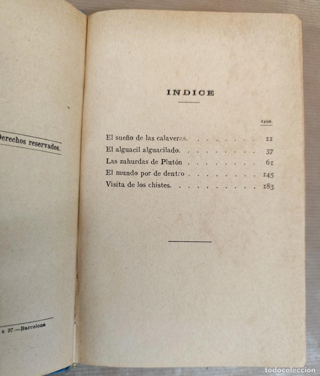 Libros de segunda mano: LIBRO DE QUEVEDO, LOS SUE&Ntilde;OS - Foto 4