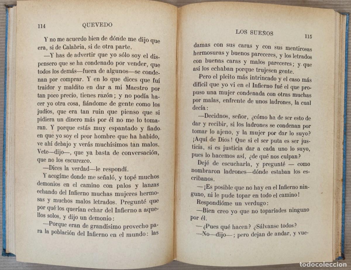 Libros de segunda mano: LIBRO DE QUEVEDO, LOS SUE&Ntilde;OS - Foto 8