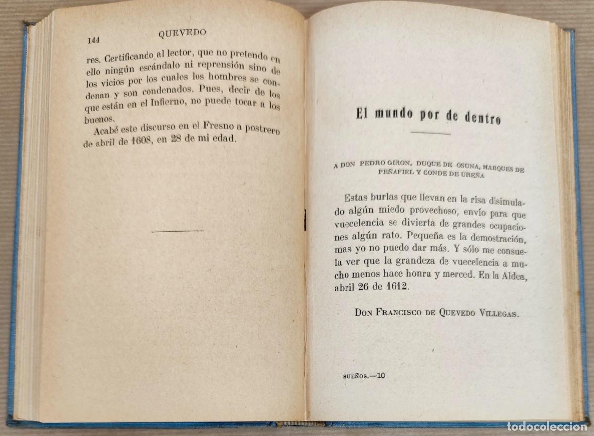 Libros de segunda mano: LIBRO DE QUEVEDO, LOS SUE&Ntilde;OS - Foto 10