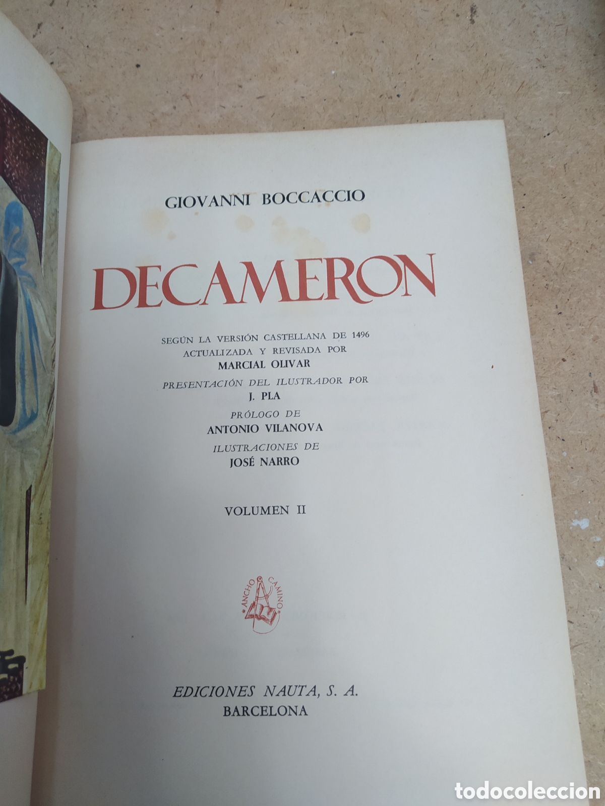 Libros de segunda mano: Boccaccio - Decamer&oacute;n volumen II - 1966 - Foto 3