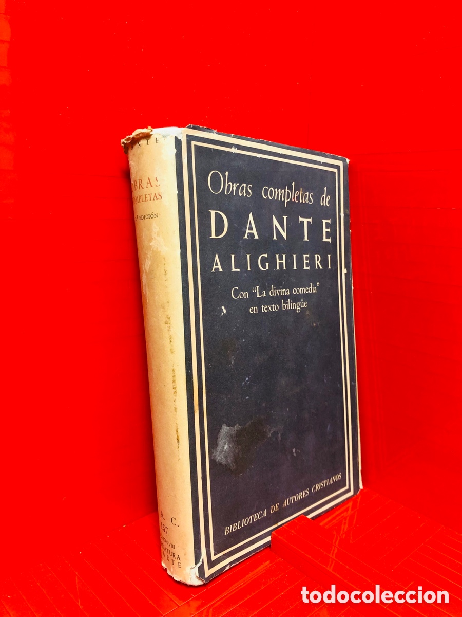 Libros de segunda mano: OBRAS COMPLETAS DE DANTE ALIGHIERI - CON LA DIVINA COMEDIA EN TEXTO BILINGUE ● - Foto 1