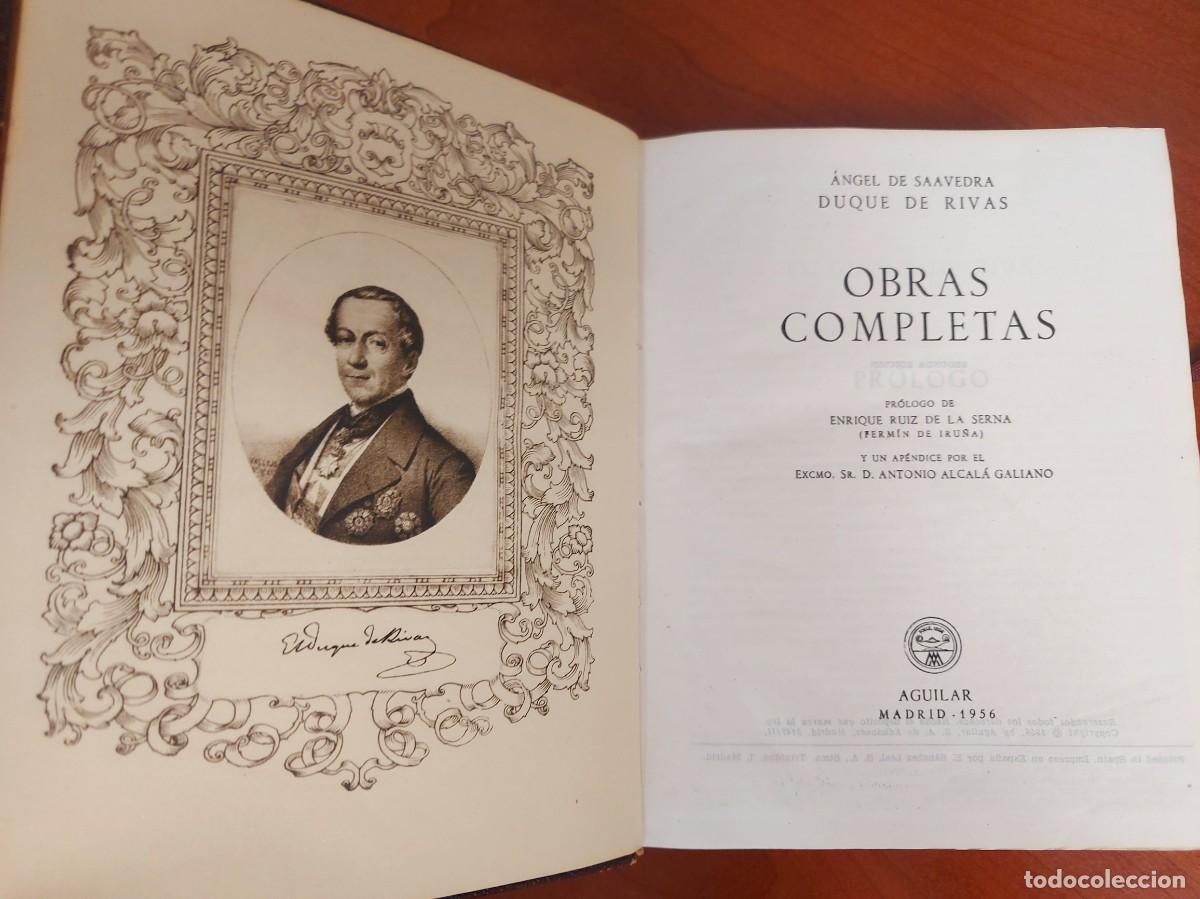 Libros de segunda mano: Duque de Rivas Obras Completas. Aguilar, 1956. - Foto 10