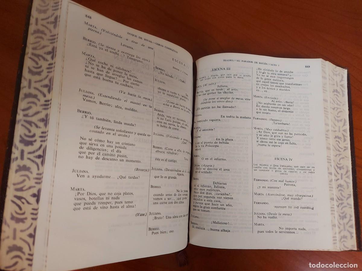 Libros de segunda mano: Duque de Rivas Obras Completas. Aguilar, 1956. - Foto 11