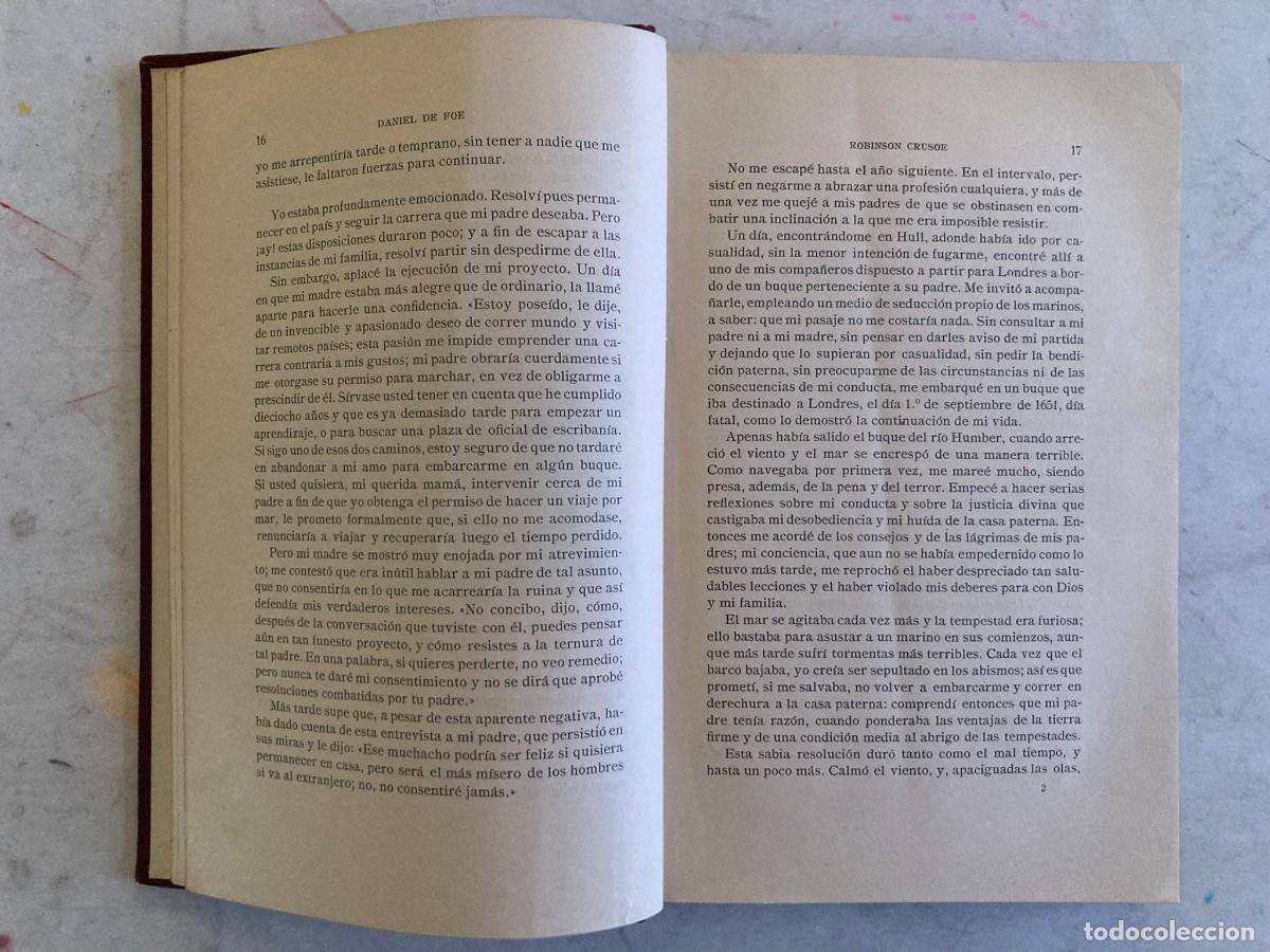 Libros de segunda mano: Robinson Crusoe, Daniel Defoe, 1914 - Foto 3