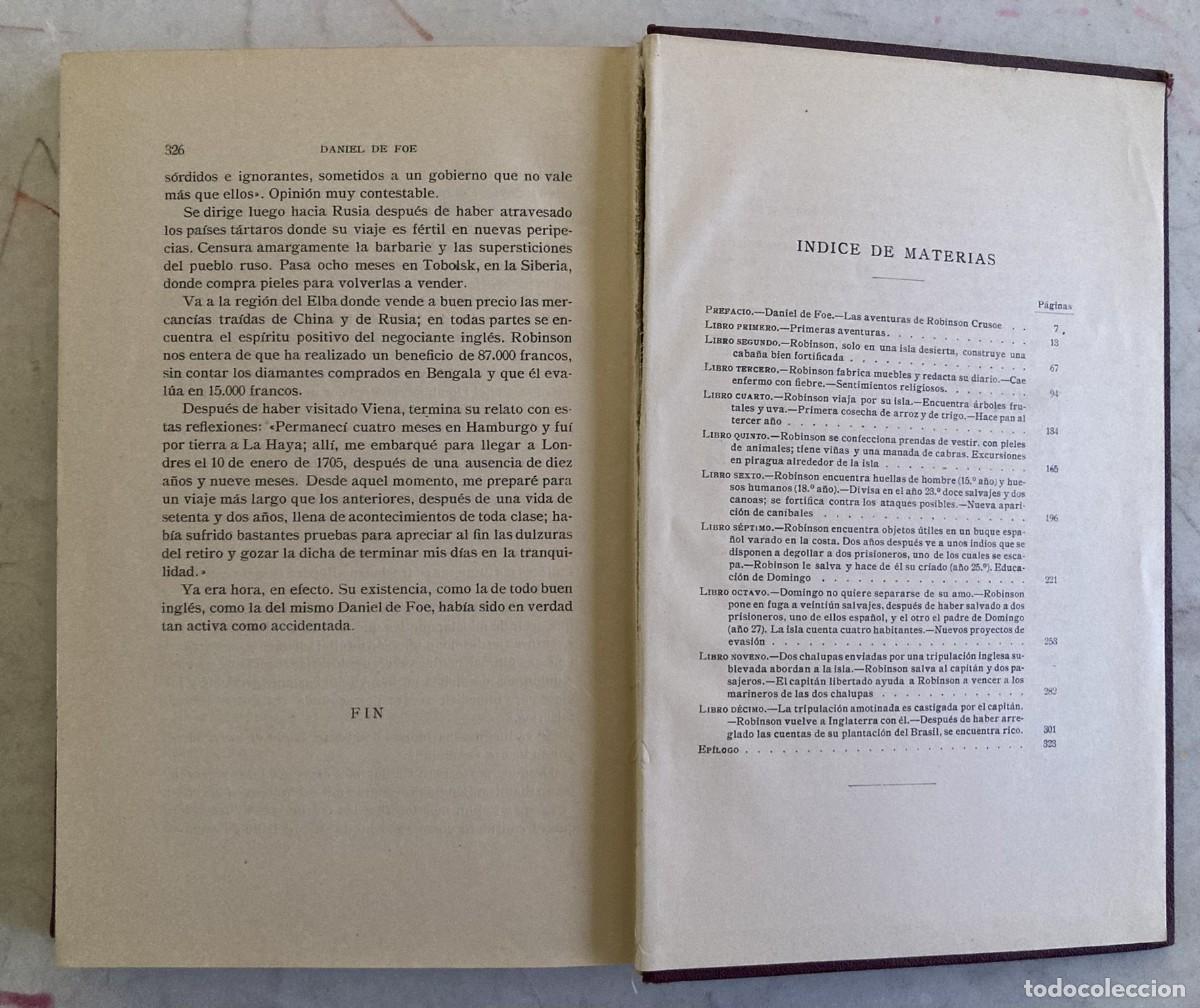 Libros de segunda mano: Robinson Crusoe, Daniel Defoe, 1914 - Foto 6
