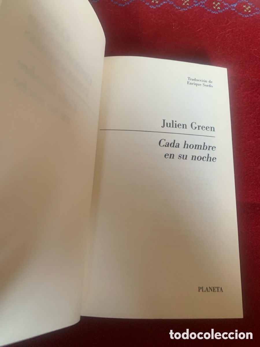 Libros de segunda mano: Cada hombre en su noche. Julien Green. - Foto 6