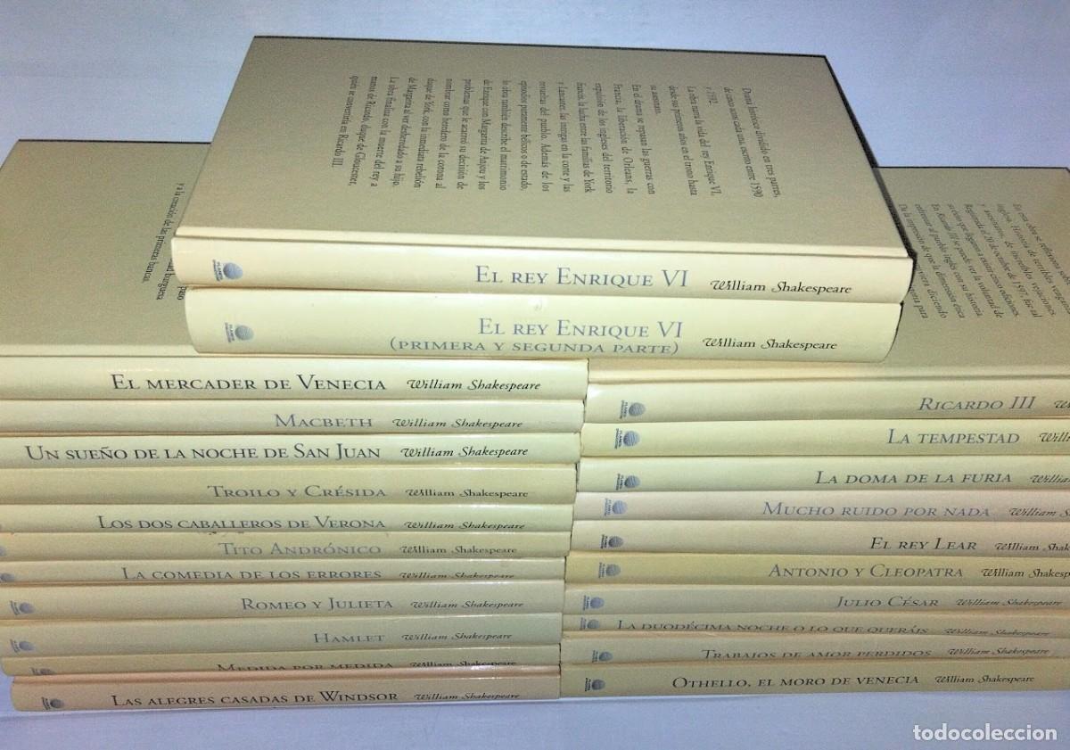 Libros de segunda mano: Colecci&oacute;n William Shakespeare - 23 libros Planeta DeAgostini 2000 - Foto 1
