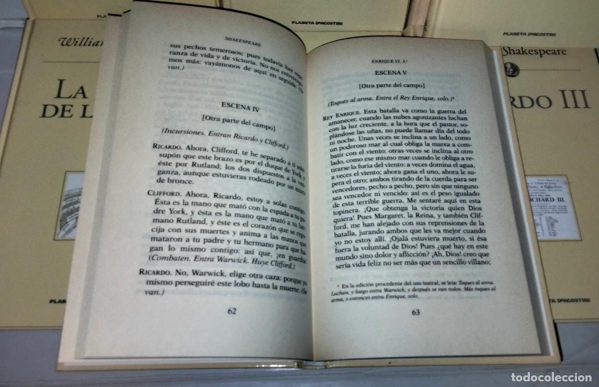 Libros de segunda mano: Colecci&oacute;n William Shakespeare - 23 libros Planeta DeAgostini 2000 - Foto 17