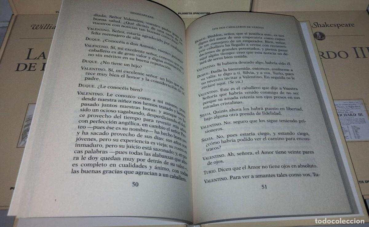 Libros de segunda mano: Colecci&oacute;n William Shakespeare - 23 libros Planeta DeAgostini 2000 - Foto 19