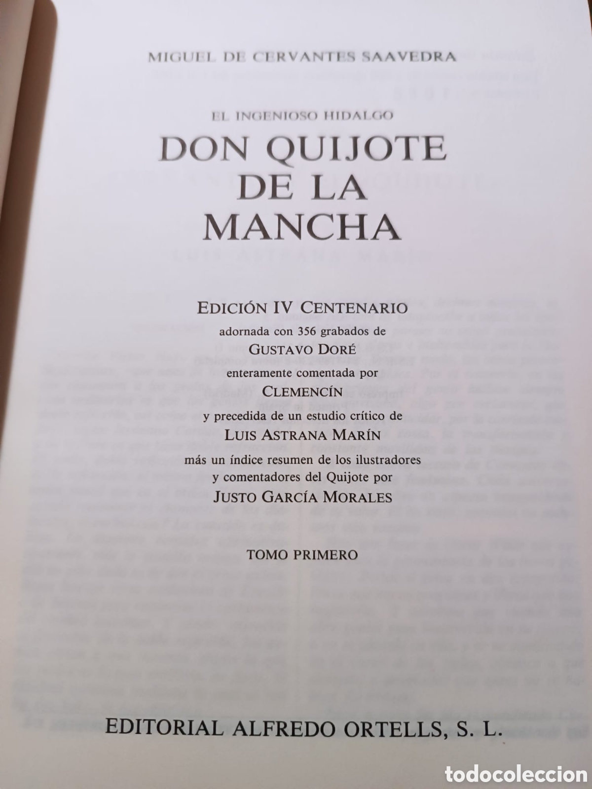 Libros de segunda mano: Don quijote de la Mancha. IV centenario. Edici&oacute;n enumerada - Foto 3