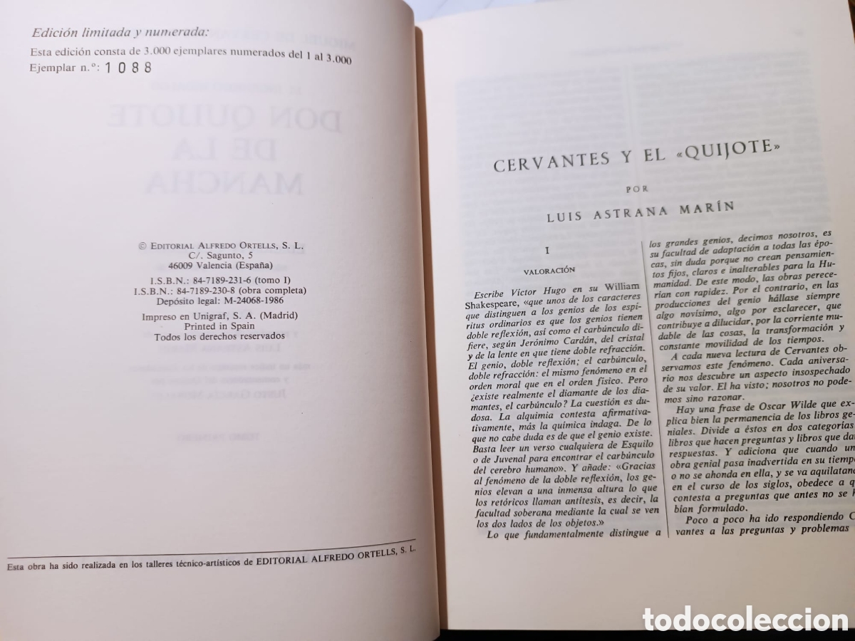 Libros de segunda mano: Don quijote de la Mancha. IV centenario. Edici&oacute;n enumerada - Foto 4