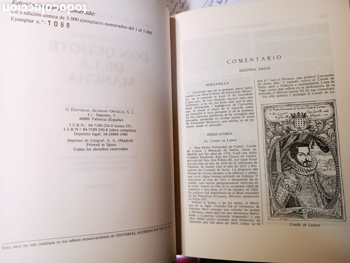 Libros de segunda mano: Don quijote de la Mancha. IV centenario. Edici&oacute;n enumerada - Foto 23