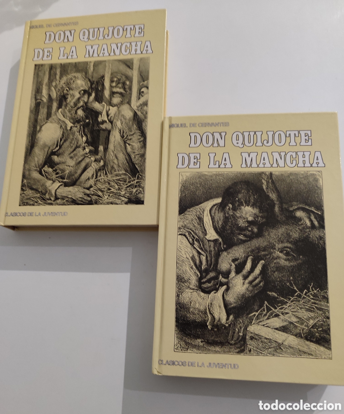 Libros de segunda mano: Dos tomos Don Quijote de la Mancha. - Foto 1