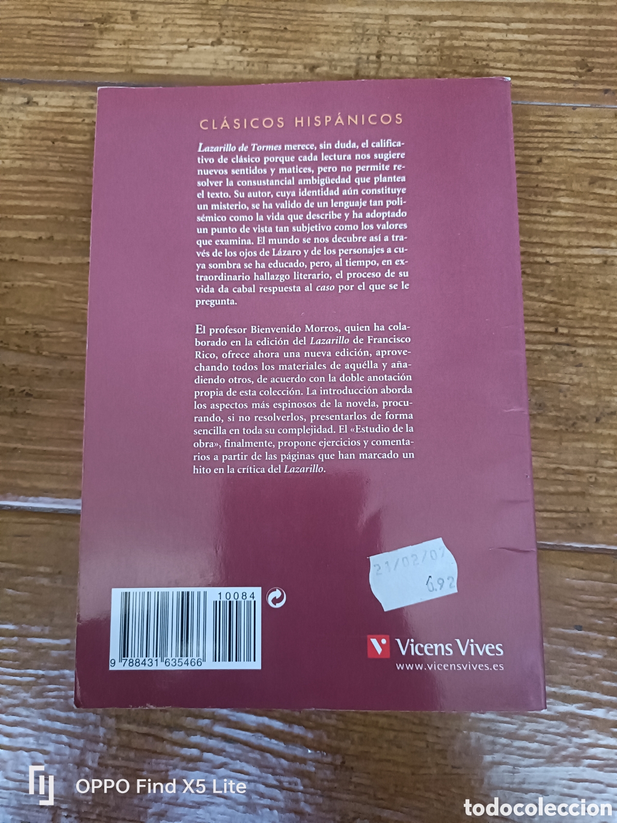 Libros de segunda mano: Libro Lazarillo de Tormes -Anonimo- Ed. Vicens Vives- - Foto 3