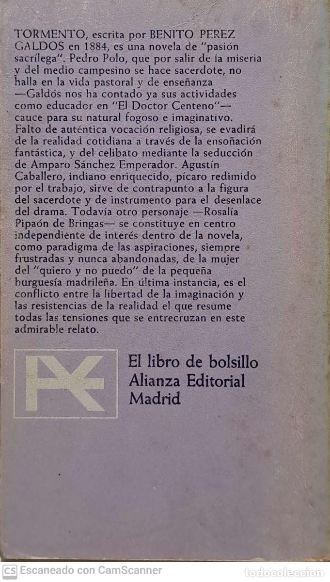 Libros de segunda mano: Tormento - P&eacute;rez Gald&oacute;s - Foto 2