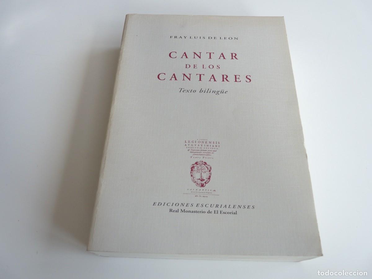 Libros de segunda mano: Cantar de los Cantares Fray Luis de Le&oacute;n Texto biling&uuml;e - Foto 1