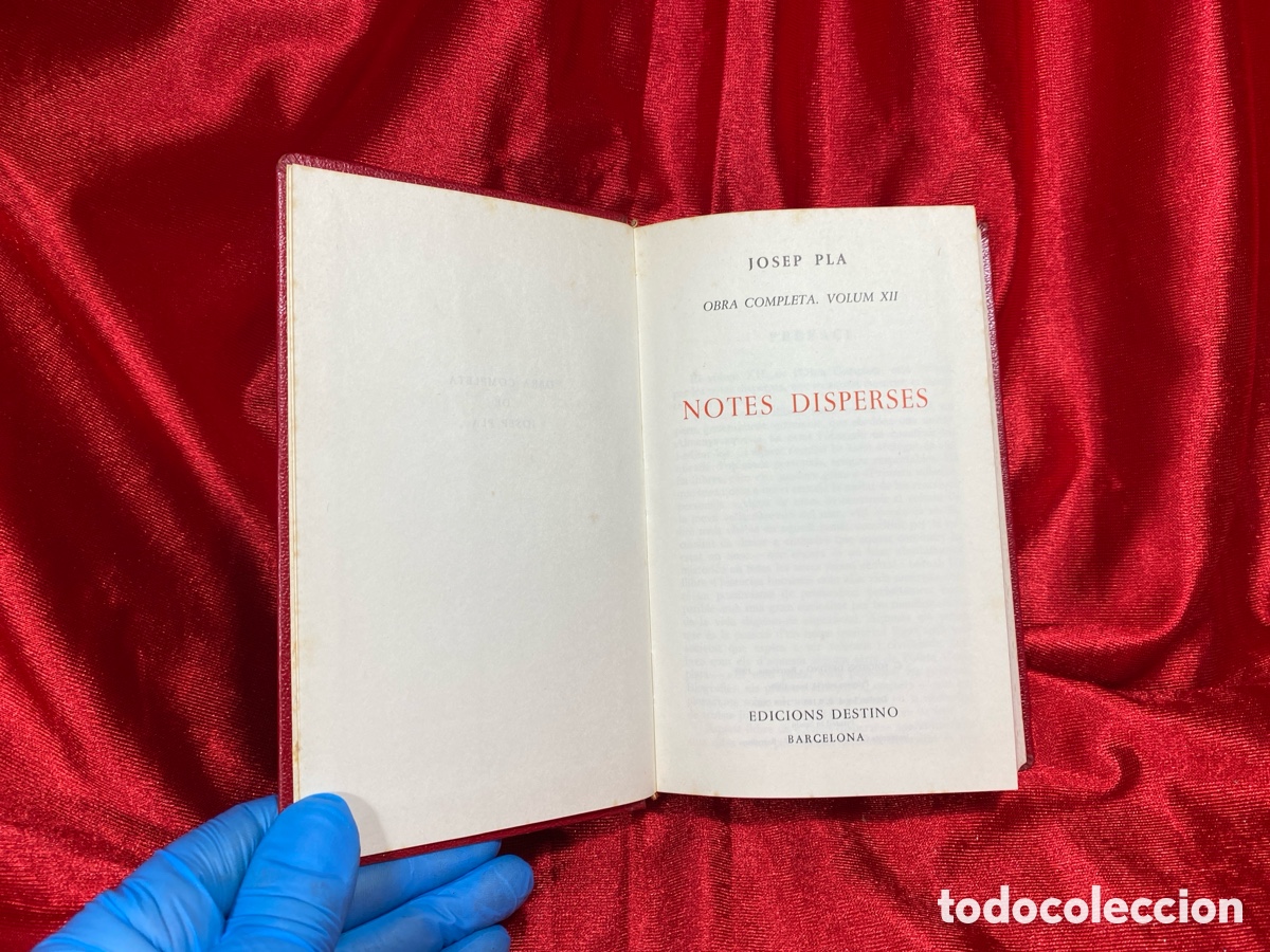 Libros de segunda mano: Notes disperses. Josep Pla. Obra completa. - Foto 6
