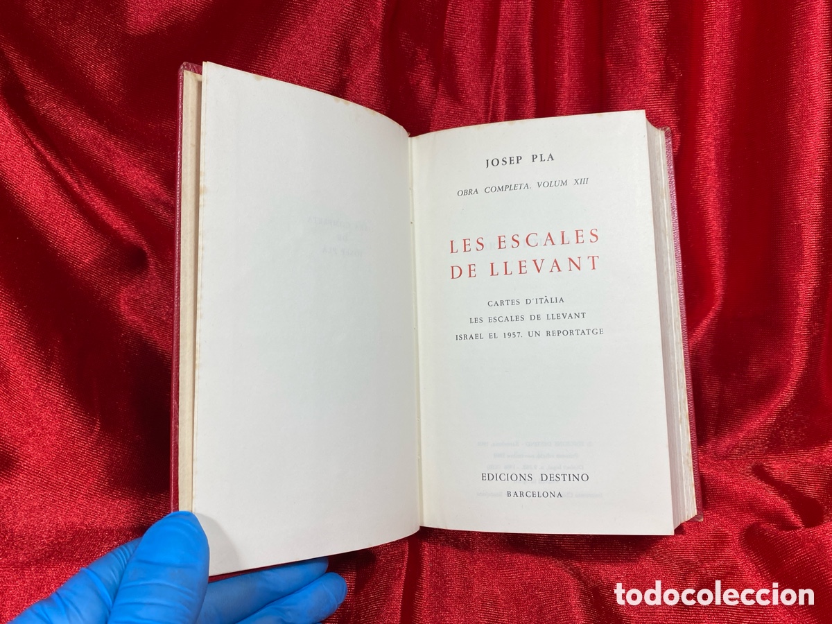 Libros de segunda mano: Les escales de Levant. Josep Pla. Obra completa. - Foto 6