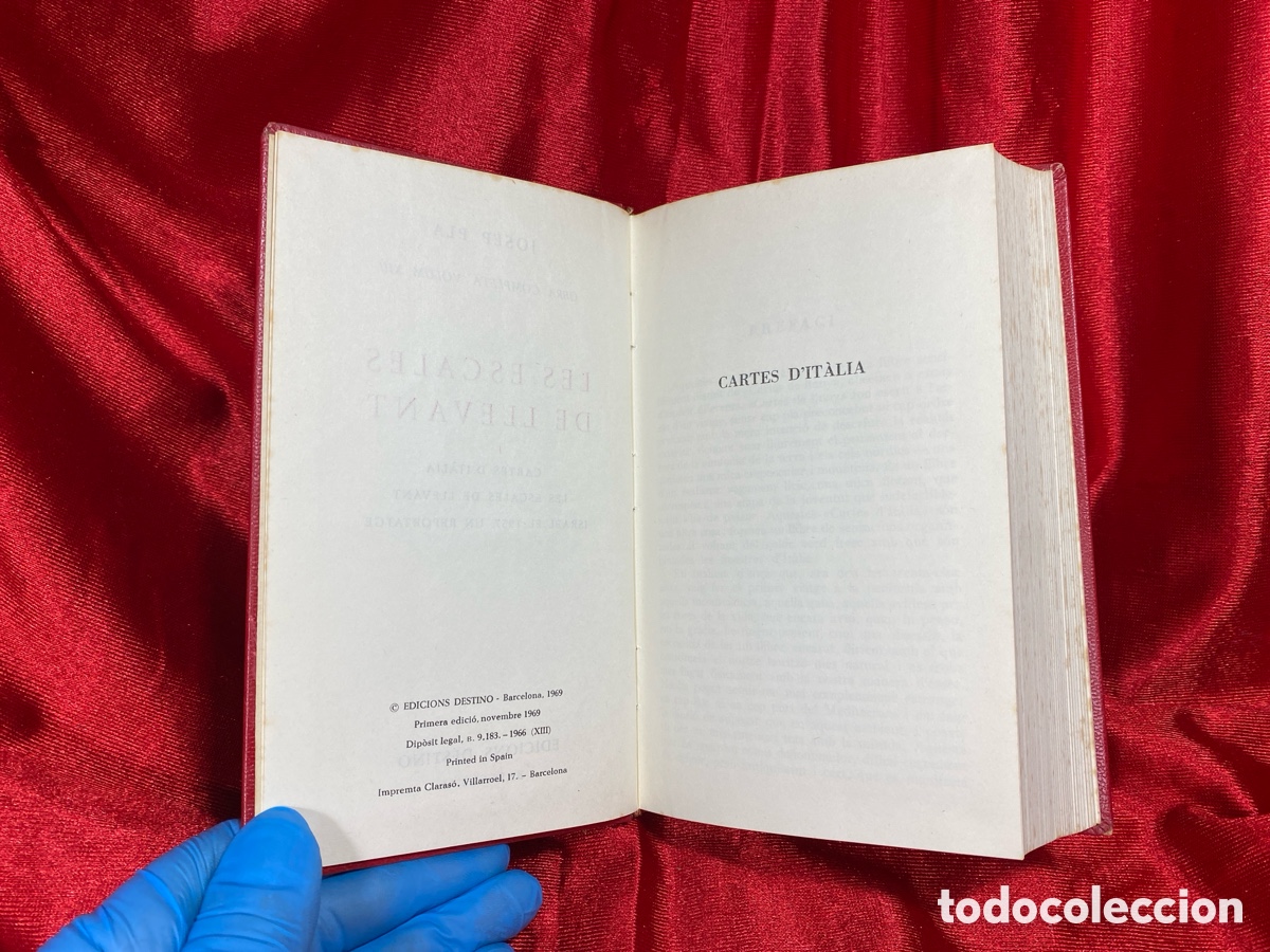 Libros de segunda mano: Les escales de Levant. Josep Pla. Obra completa. - Foto 7