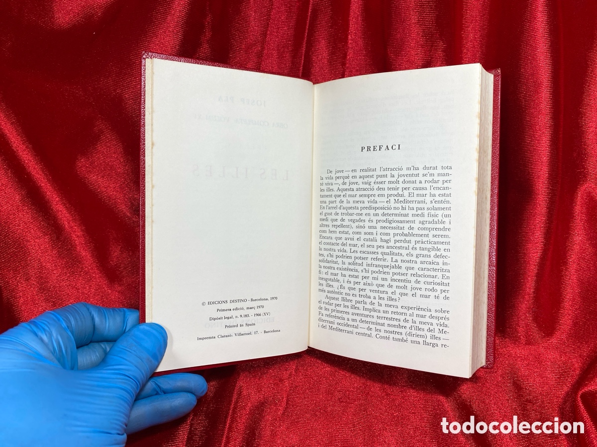 Libros de segunda mano: Les illes. Josep Pla. Obra Completa. - Foto 7