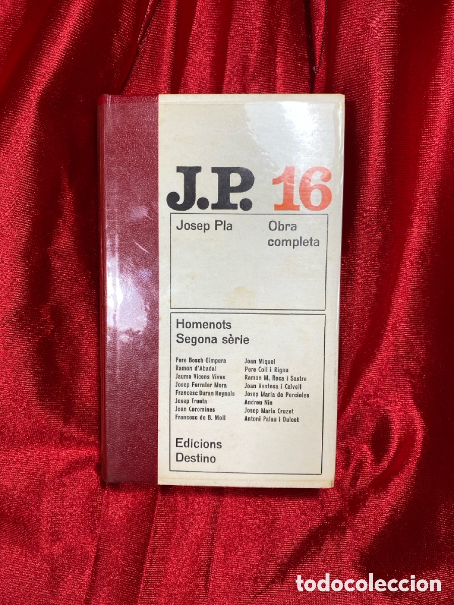 Libros de segunda mano: Homenots. Segona s&egrave;rie. Josep Pla. Obra Completa. - Foto 1