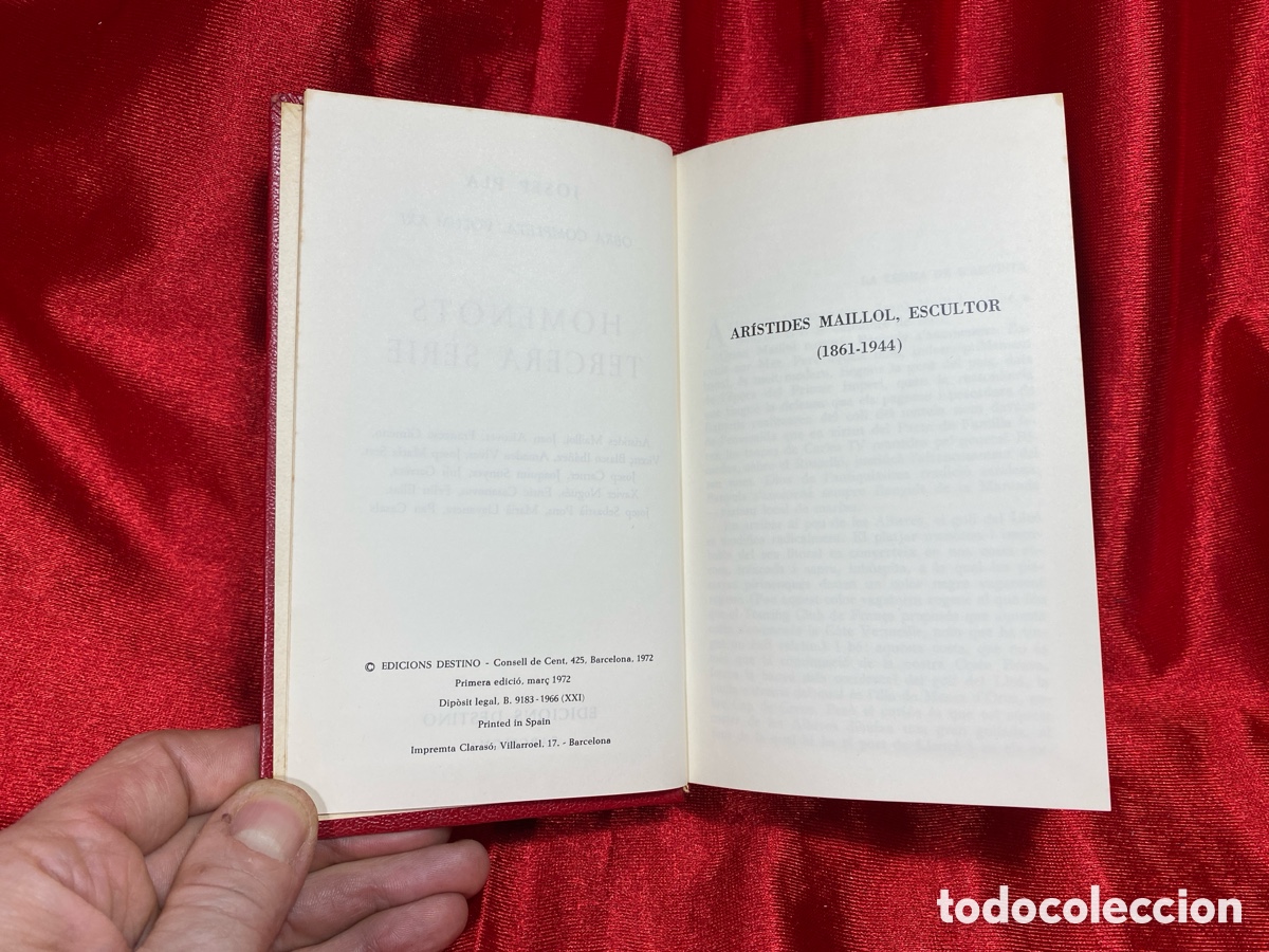 Libros de segunda mano: Homenots. Tercera s&egrave;rie. Josep Pla. Obra Conpleta. - Foto 7