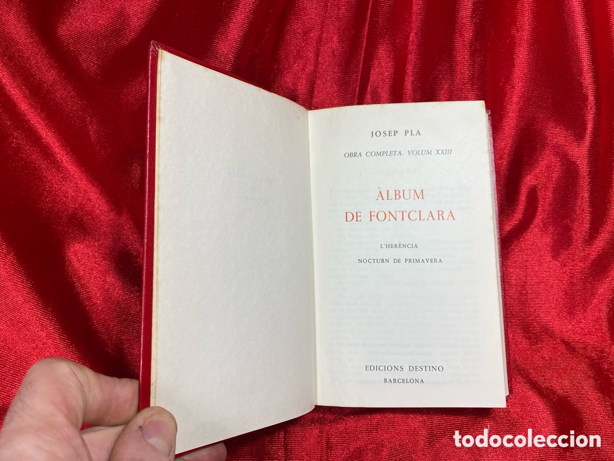 Libros de segunda mano: &Agrave;lbum de Fontclara. Josep Pla. Obra Completa. - Foto 7