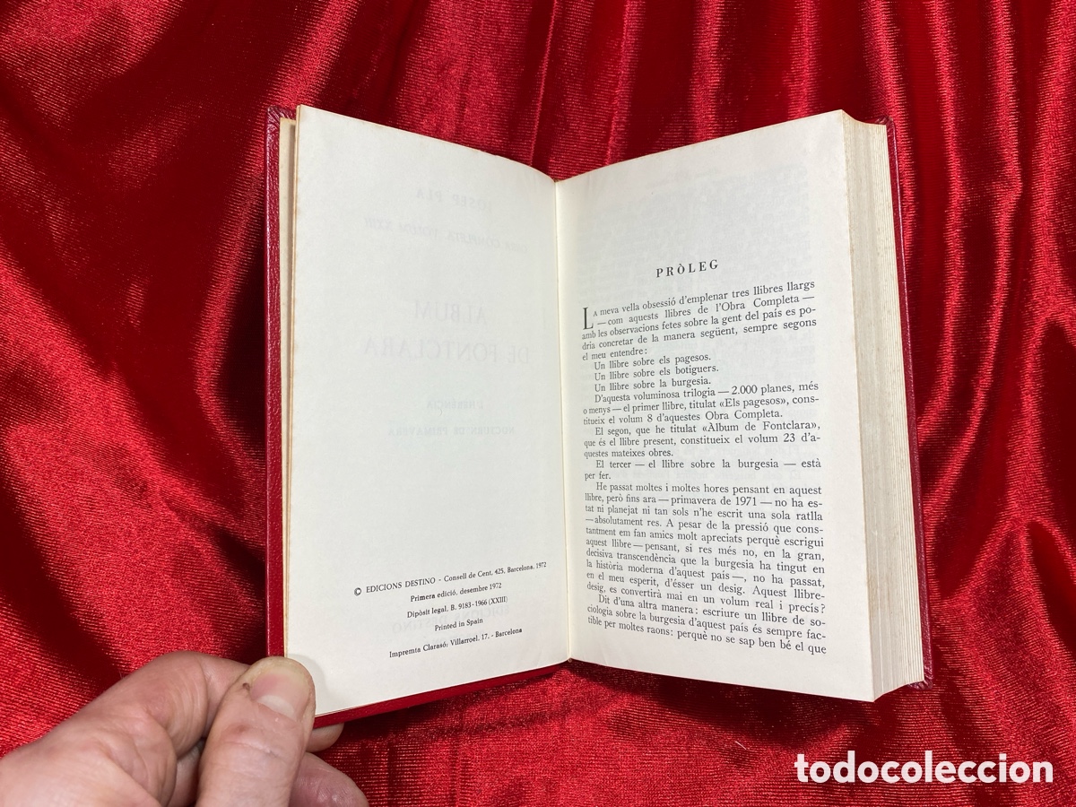 Libros de segunda mano: &Agrave;lbum de Fontclara. Josep Pla. Obra Completa. - Foto 8