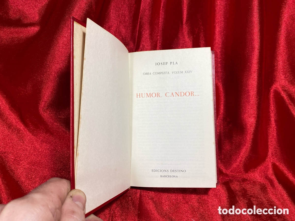 Libros de segunda mano: Humir, candor&hellip; Josep Pla. Obra Completa. - Foto 6