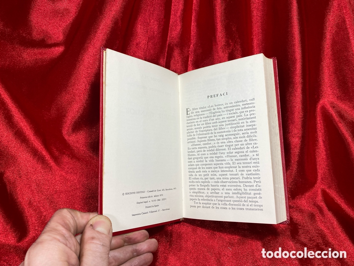 Libros de segunda mano: Humir, candor&hellip; Josep Pla. Obra Completa. - Foto 7