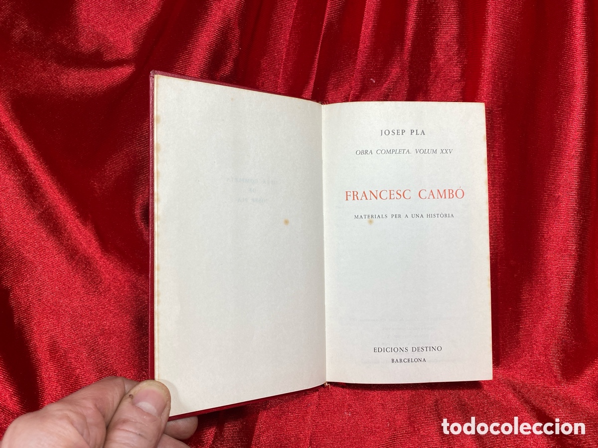 Libros de segunda mano: Francesc Camb&oacute;. Josep Pla. Obra Completa. - Foto 6