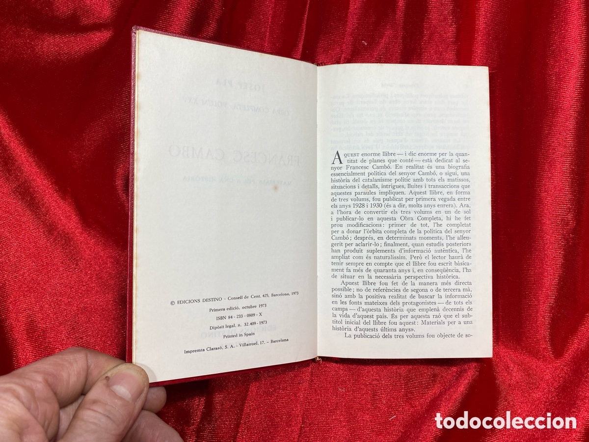 Libros de segunda mano: Francesc Camb&oacute;. Josep Pla. Obra Completa. - Foto 7
