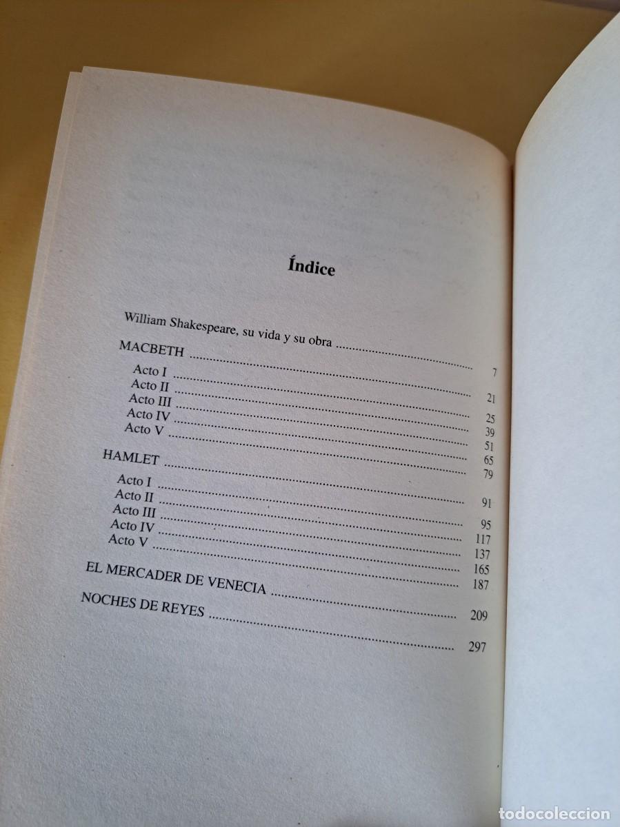 Libros de segunda mano: WILLIAM SHAKESPEARE - HAMLET, MACBETH Y OTRA OBRAS - EDIMAT LIBROS 1998 - Foto 5