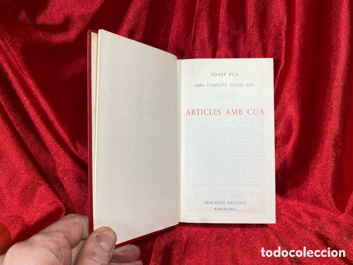 Libros de segunda mano: Articles amb cua. Josep Pla. Obra Completa. - Foto 6