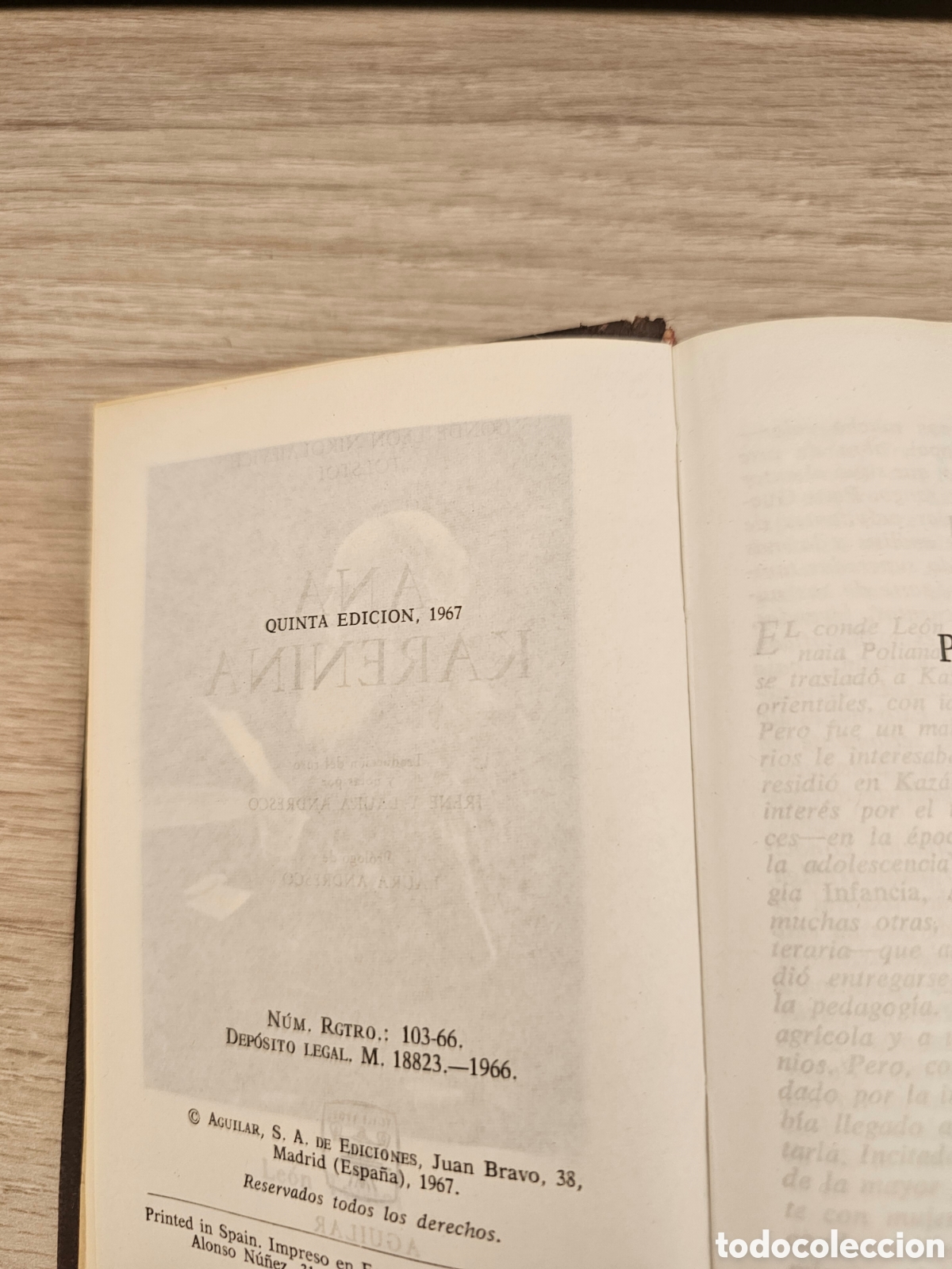 Libros de segunda mano: Anna Kar&eacute;nina, Aguilar, 1967 - Foto 3