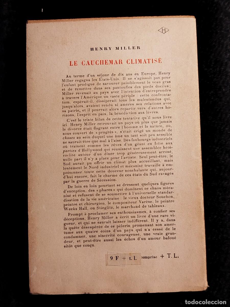 Libros de segunda mano: 1954. Le cauchemar climatis&eacute;. Henry Miller. - Foto 11