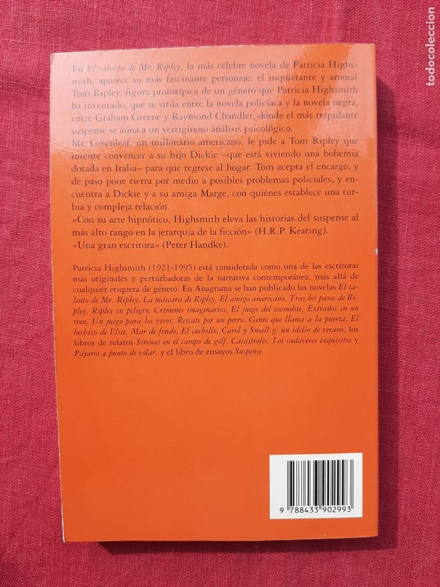 Libros de segunda mano: El talento de Mr. Ripley - Highsmith, Patricia - Foto 2