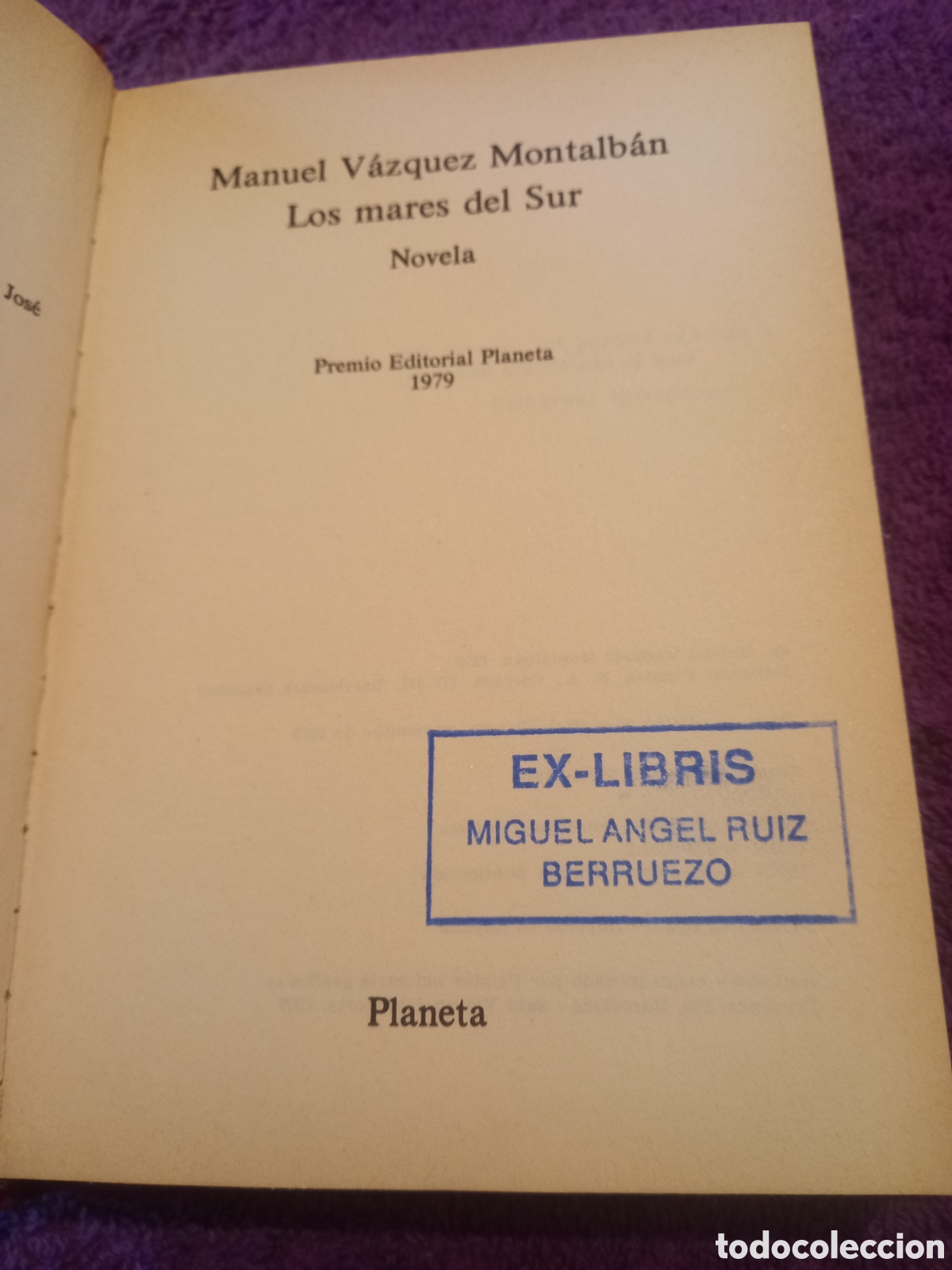 Libros de segunda mano: Los mares del sur. Manuel V&aacute;zquez Montalb&aacute;n. - Foto 5