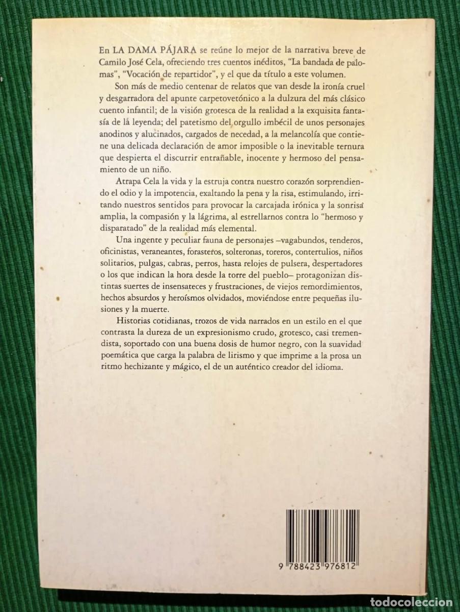 Libros de segunda mano: Libro La Dama Pájara, de Camilo José Cela - Foto 2