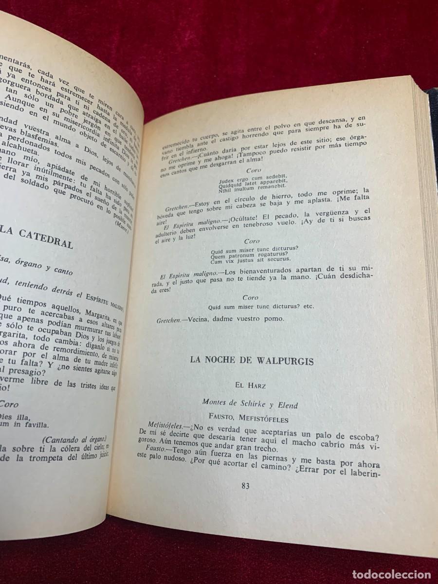 Libros de segunda mano: LIBROS; &laquo;FAUSTO&raquo; GOETHE - Foto 6