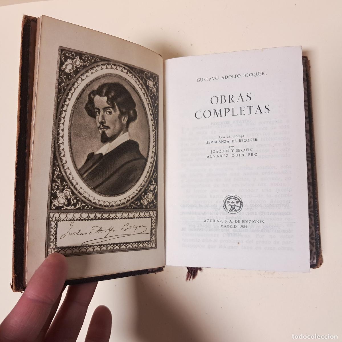 Libros de segunda mano: OBRAS COMPLETAS. Gustavo Adolfo Becquer. Aguilar 1954 - Foto 3