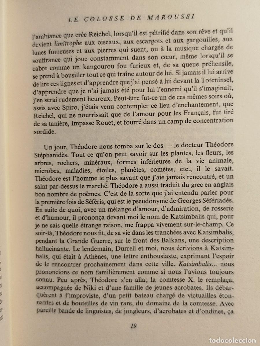 Libros de segunda mano: Le colosse de Maroussi. Henry Miller. - Foto 5