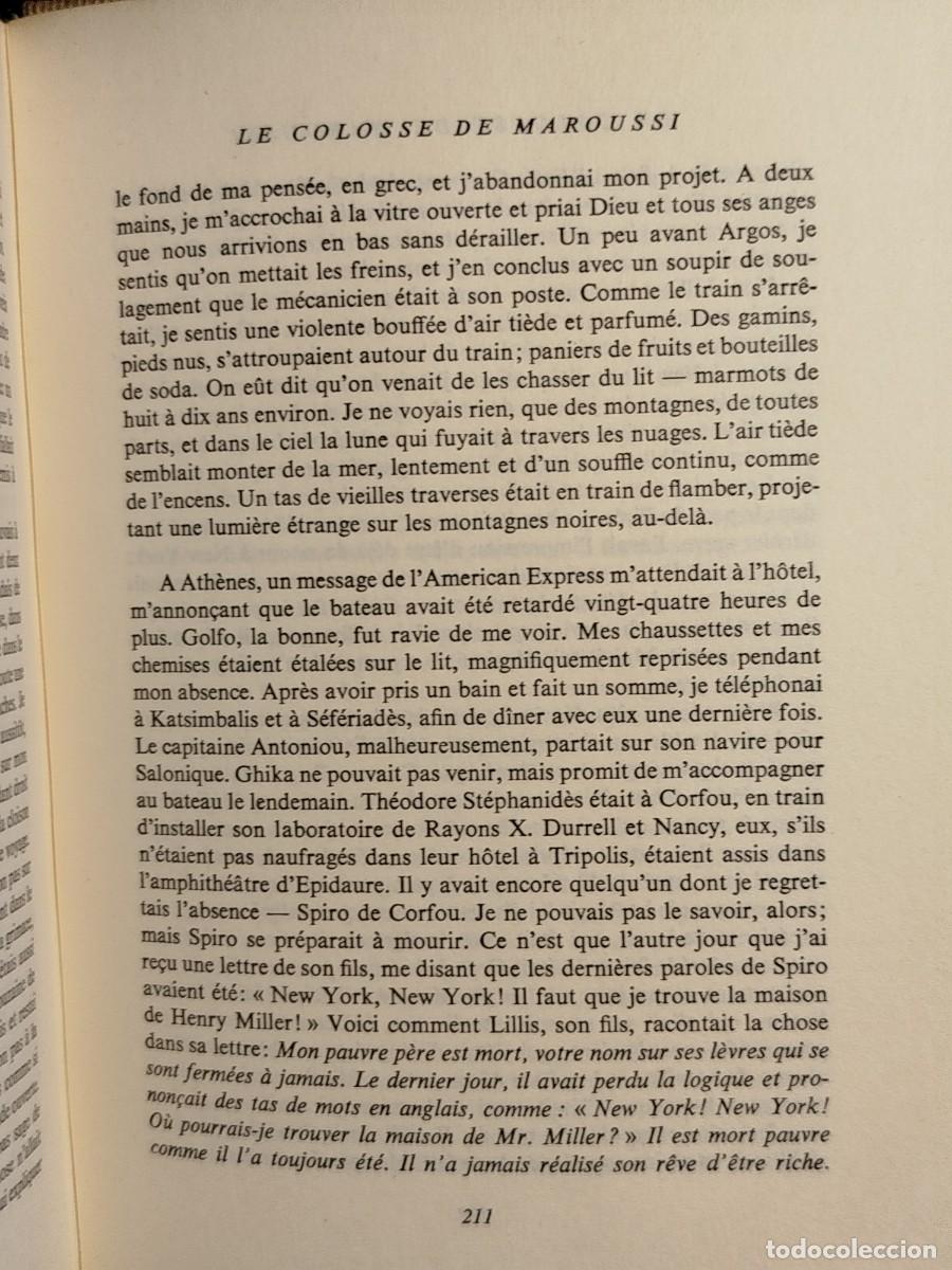 Libros de segunda mano: Le colosse de Maroussi. Henry Miller. - Foto 9