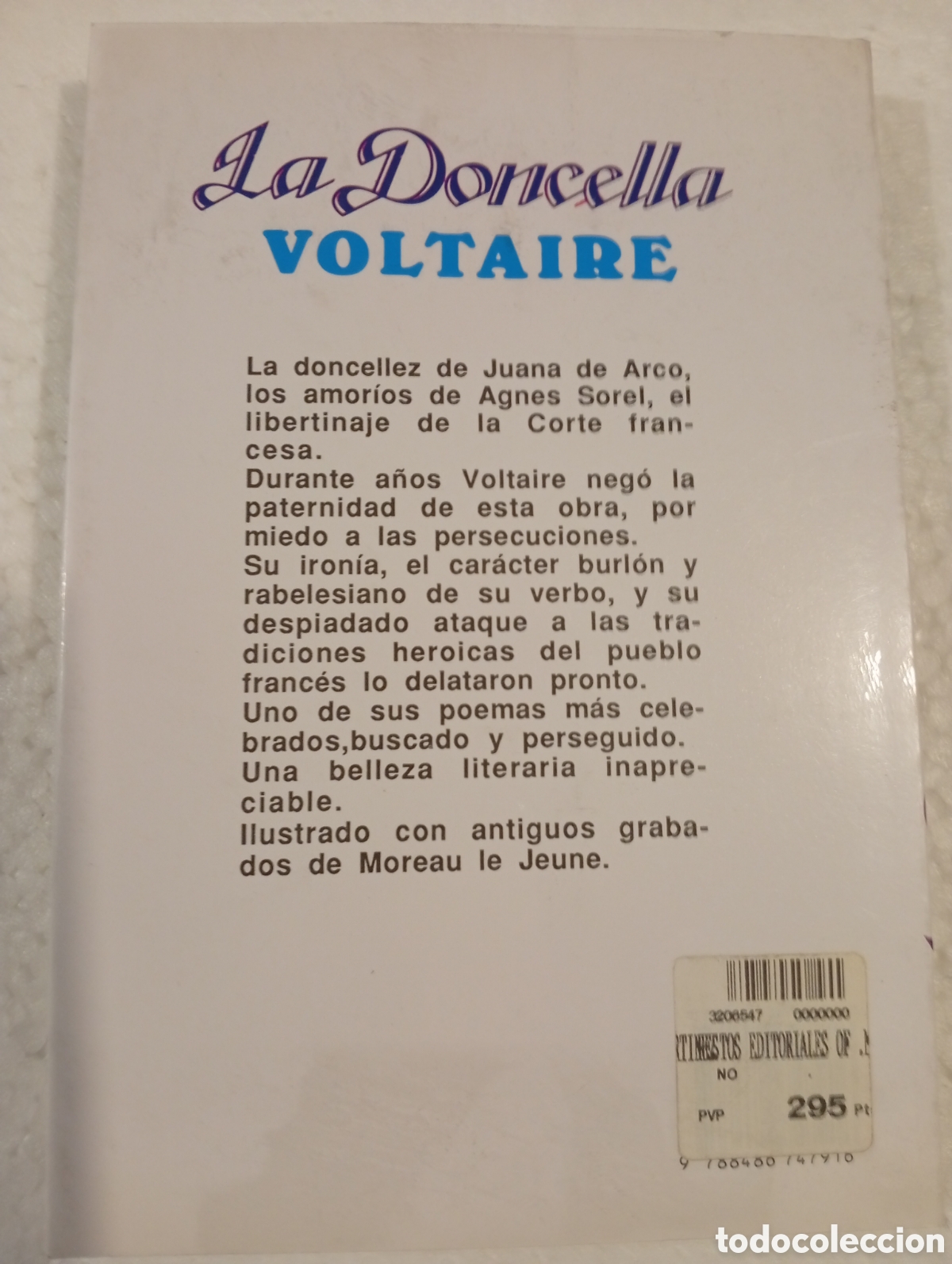 Libros de segunda mano: LA DONCELLA. VOLTAIRE. seuBa edicion&egrave;S. - Foto 2